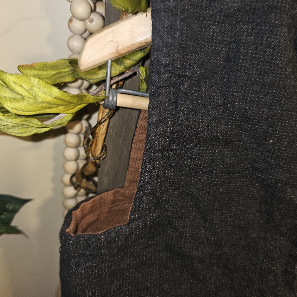 Vintage White Stag Vest Black‎ And Brown Womens Sz S Cotton Linen Rayon Button - Picture 5 of 6